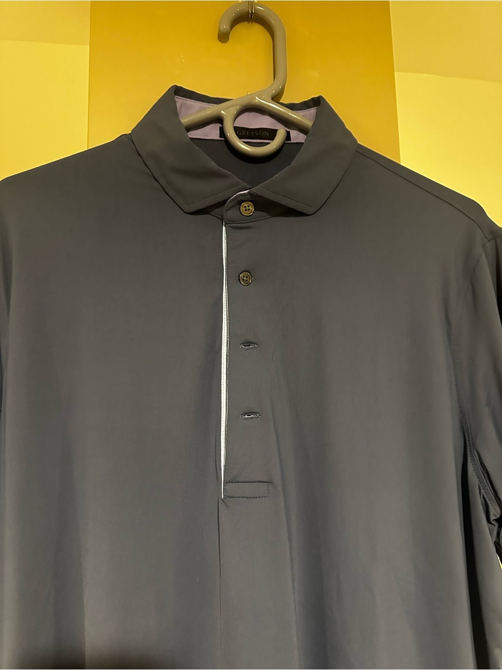 Greyson Men's Grey Blue Cayuse Polo like new - L
